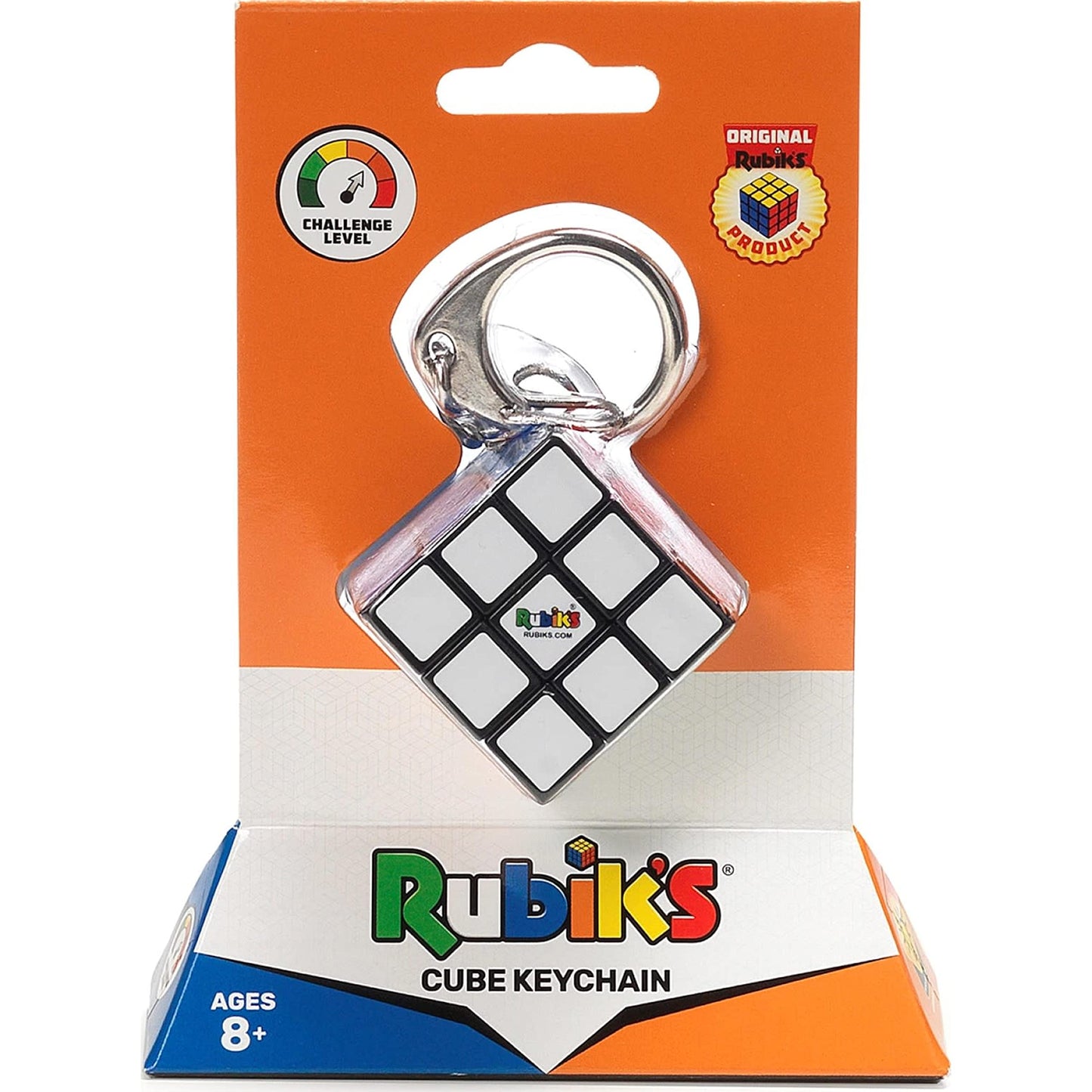 Rubik's Cube 3 x 3 Key Ring - Colourful Puzzle Game Rubik's - Mini Puzzle 3x3 Orginial Colour Matching - Classic Cube Problem Solving - Mini Version