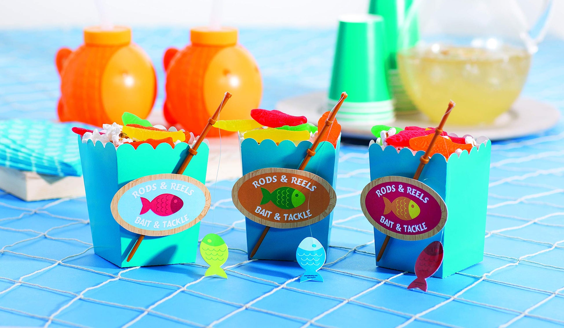 Fun Express Little Fisherman Fishing Pole Picks, Set of 25