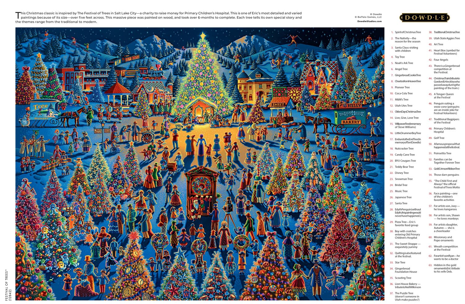 Buffalo Games - Eric Dowdle Festival of Trees - 1000 Piece Jigsaw Puzzle