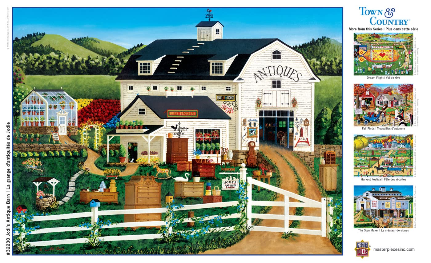 MasterPieces 300 Piece EZ Grip Jigsaw Puzzle - Jodi’s Antique Barn - 18"x24"