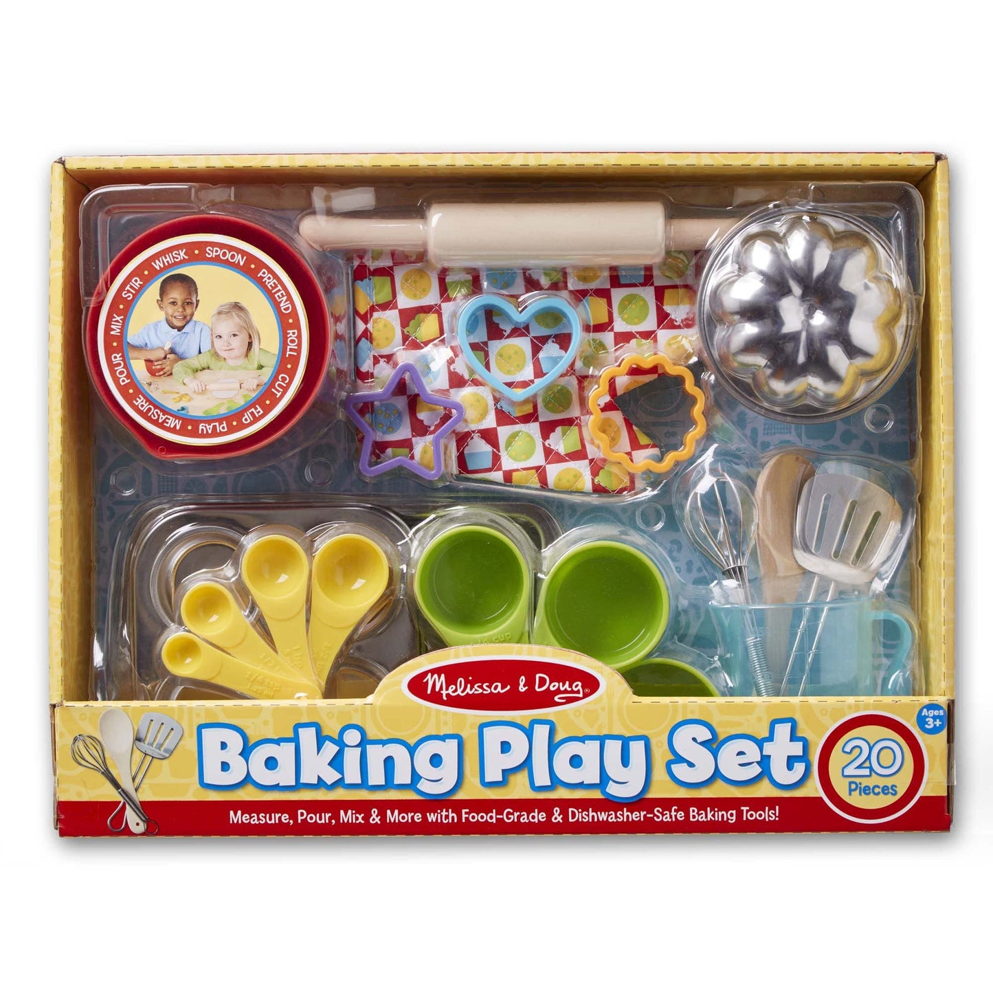 B?a?k?i?n?g Play Set: Let's Play House! Play Food Set Bundle with 1 Theme Compatible M&D Scratch Fun Mini-Pad (09356)