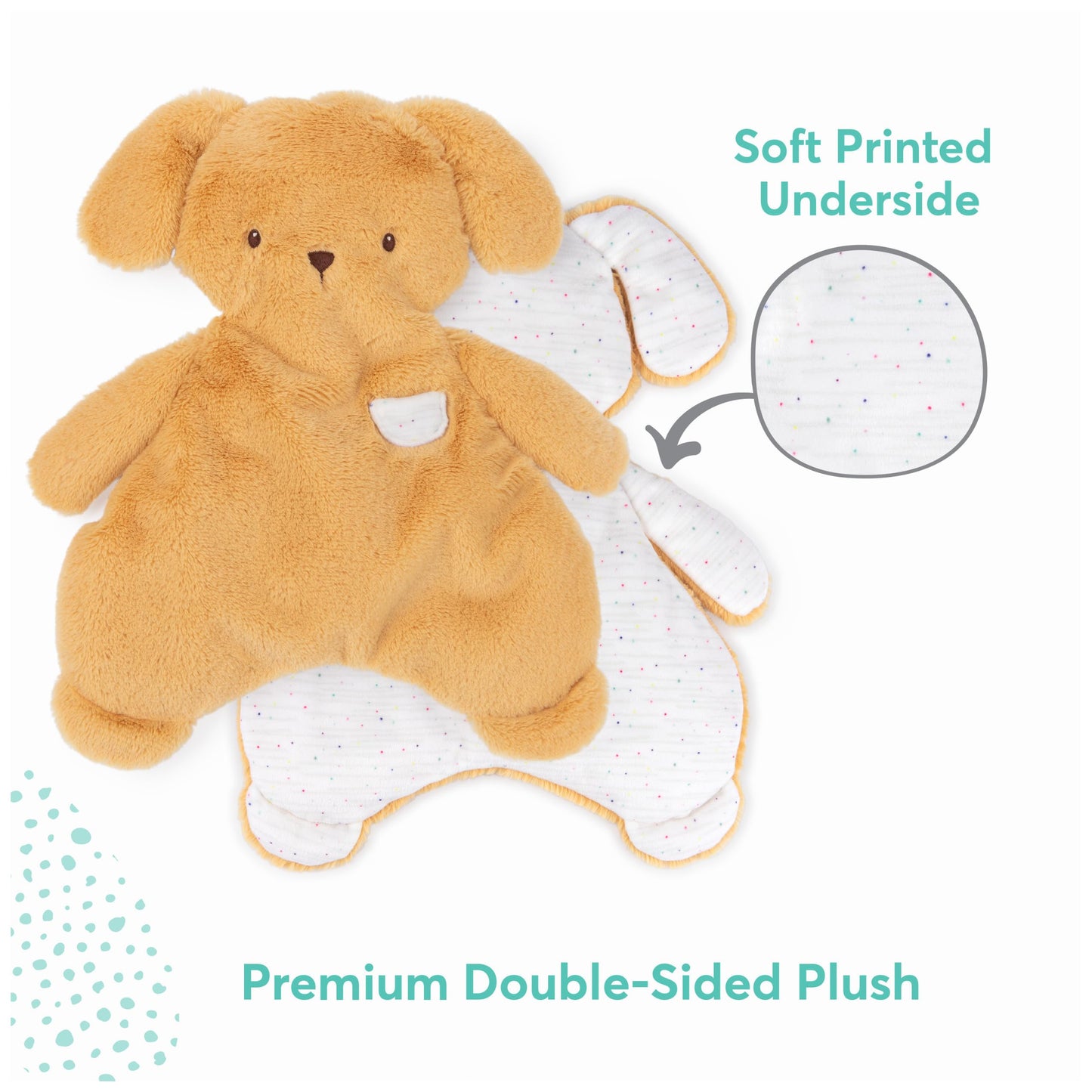 GUND Baby Oh So Snuggly Puppy Lovey, Premium Soft Plush Blanket for Babies and Newborns, Butterscotch Yellow