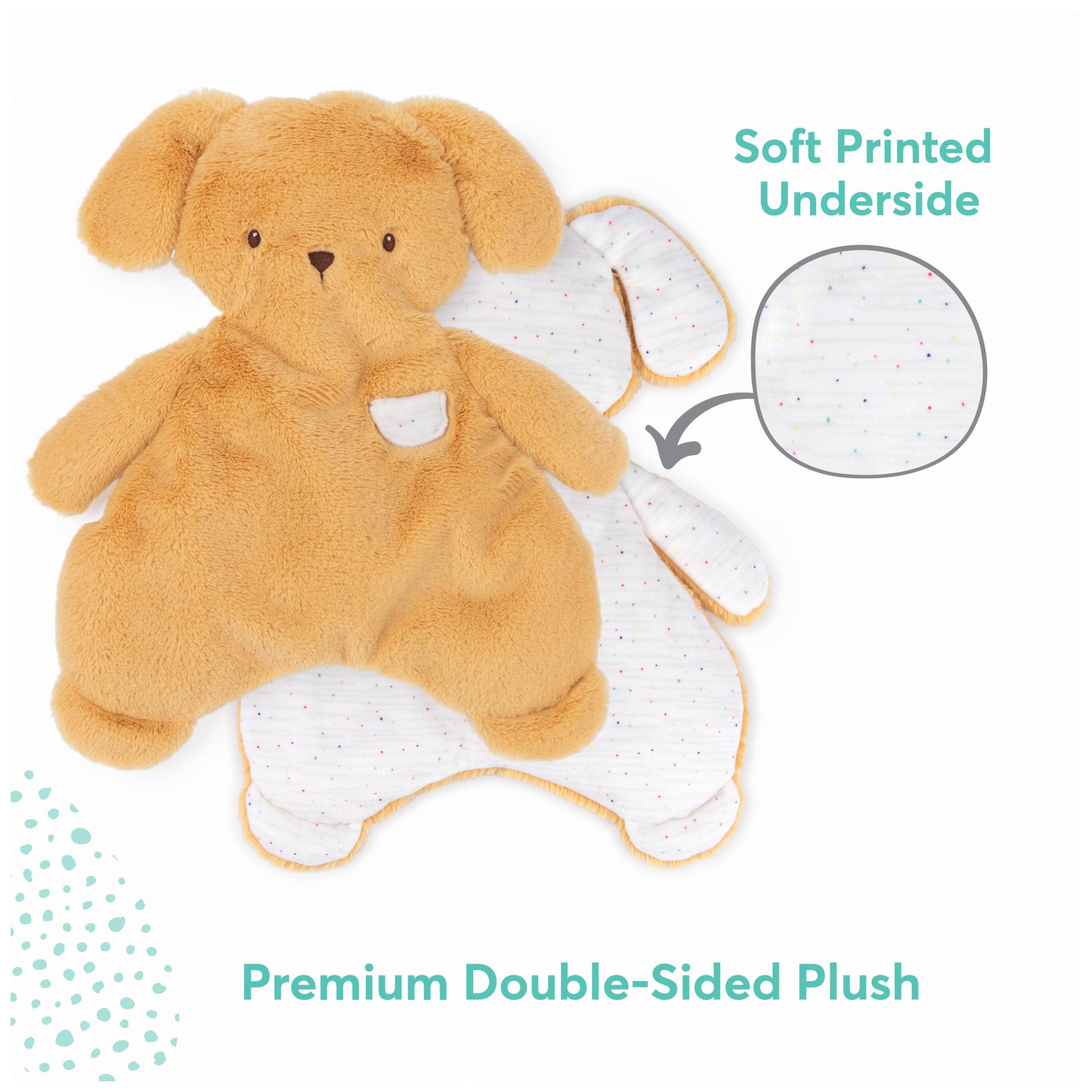 GUND Baby Oh So Snuggly Puppy Lovey, Premium Soft Plush Blanket for Babies and Newborns, Butterscotch Yellow