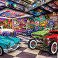 MasterPieces 750 Piece Jigsaw Puzzle for Adults and Family - Collector's Garage - 18"x24"