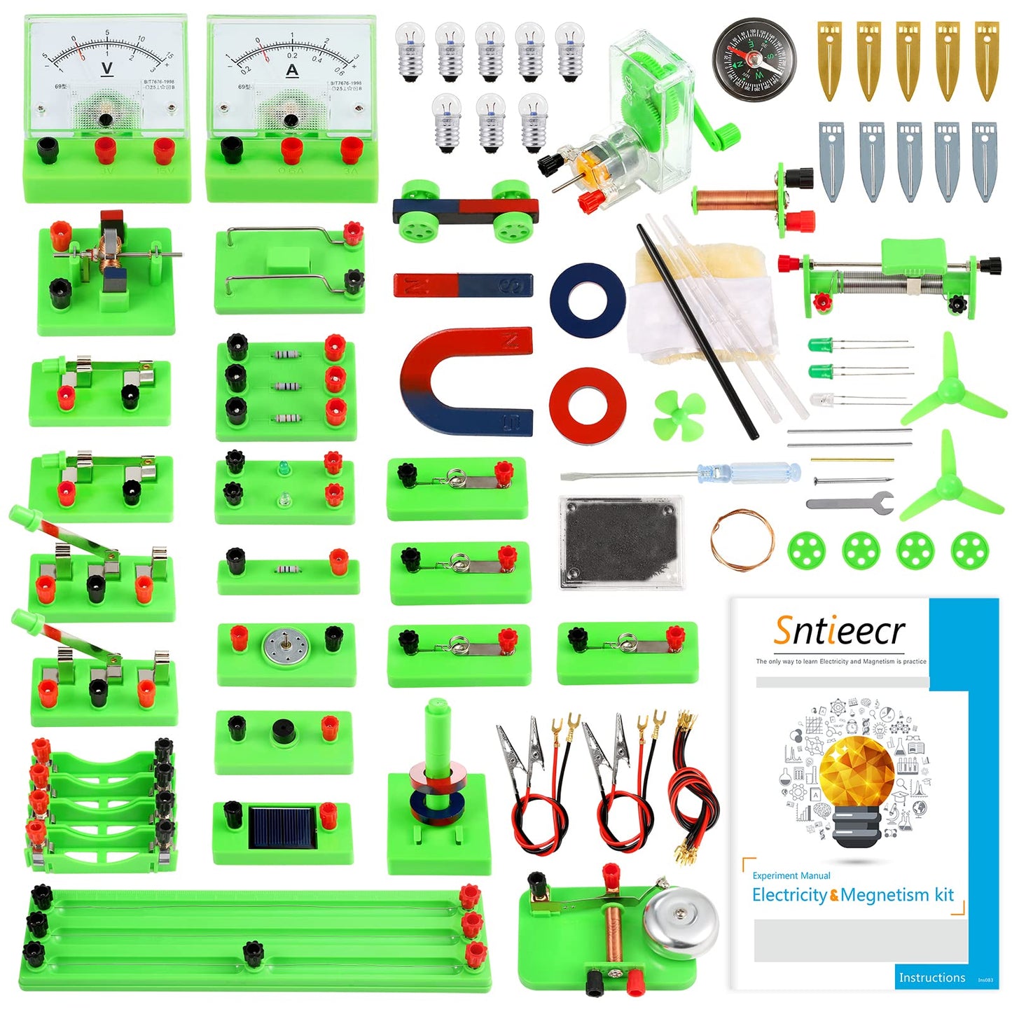 Sntieecr Science Magnetism Kit for Kids, Electric Circuit Kit