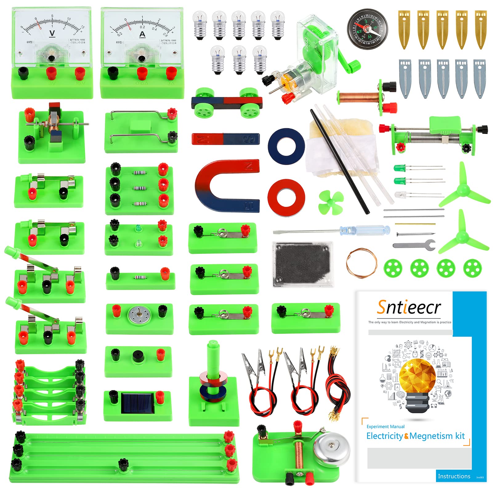 Sntieecr Science Magnetism Kit for Kids, Electric Circuit Kit