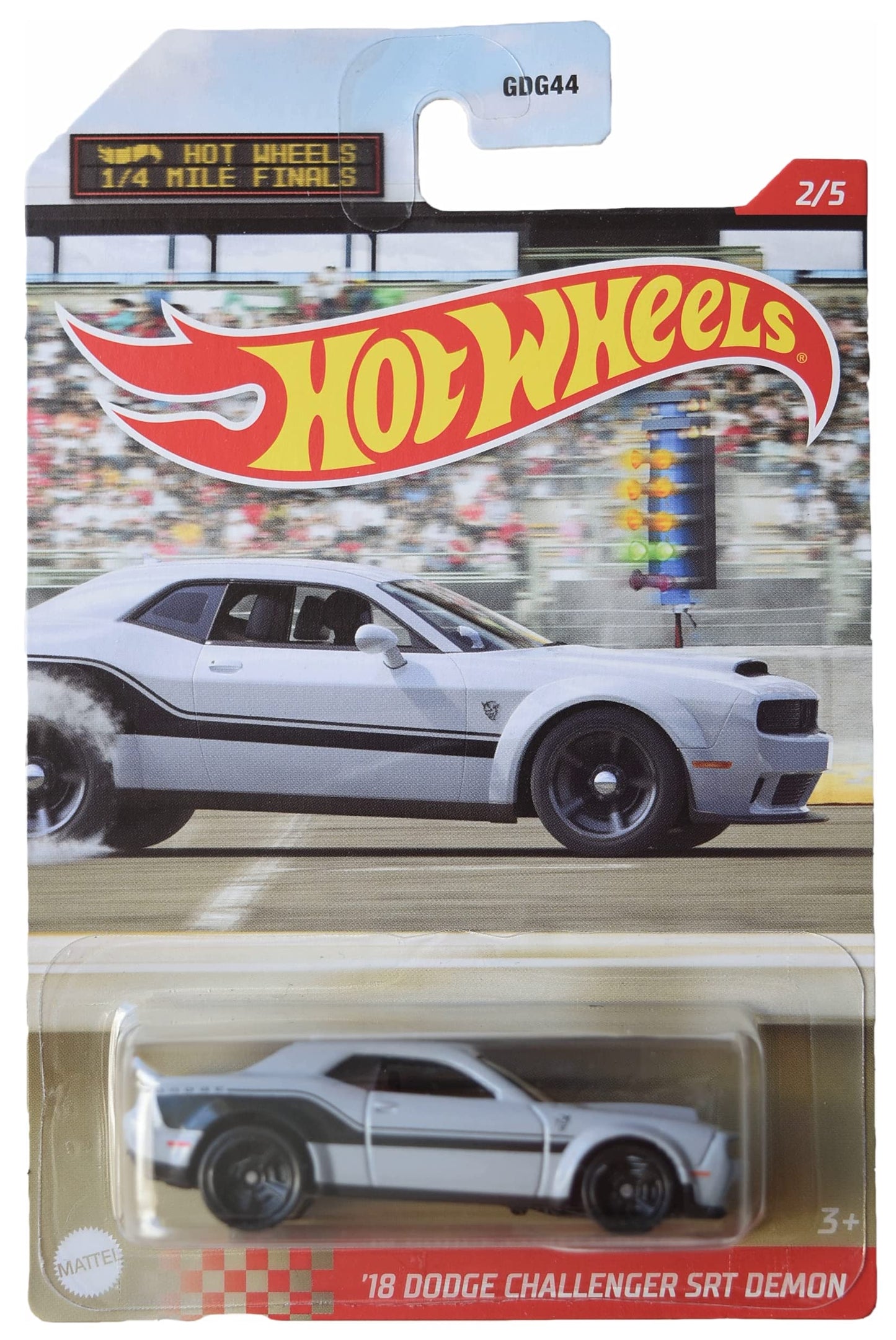 Hot Wheels '18 Dodge Challenger SRT Demon, [Gray] 2/5