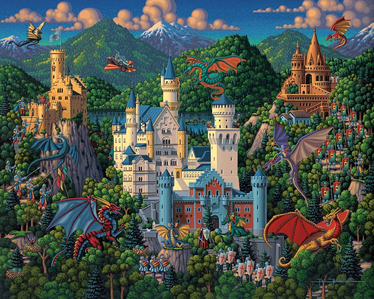 Dowdle Jigsaw Puzzle - Imaginary Dragons - 300 Piece