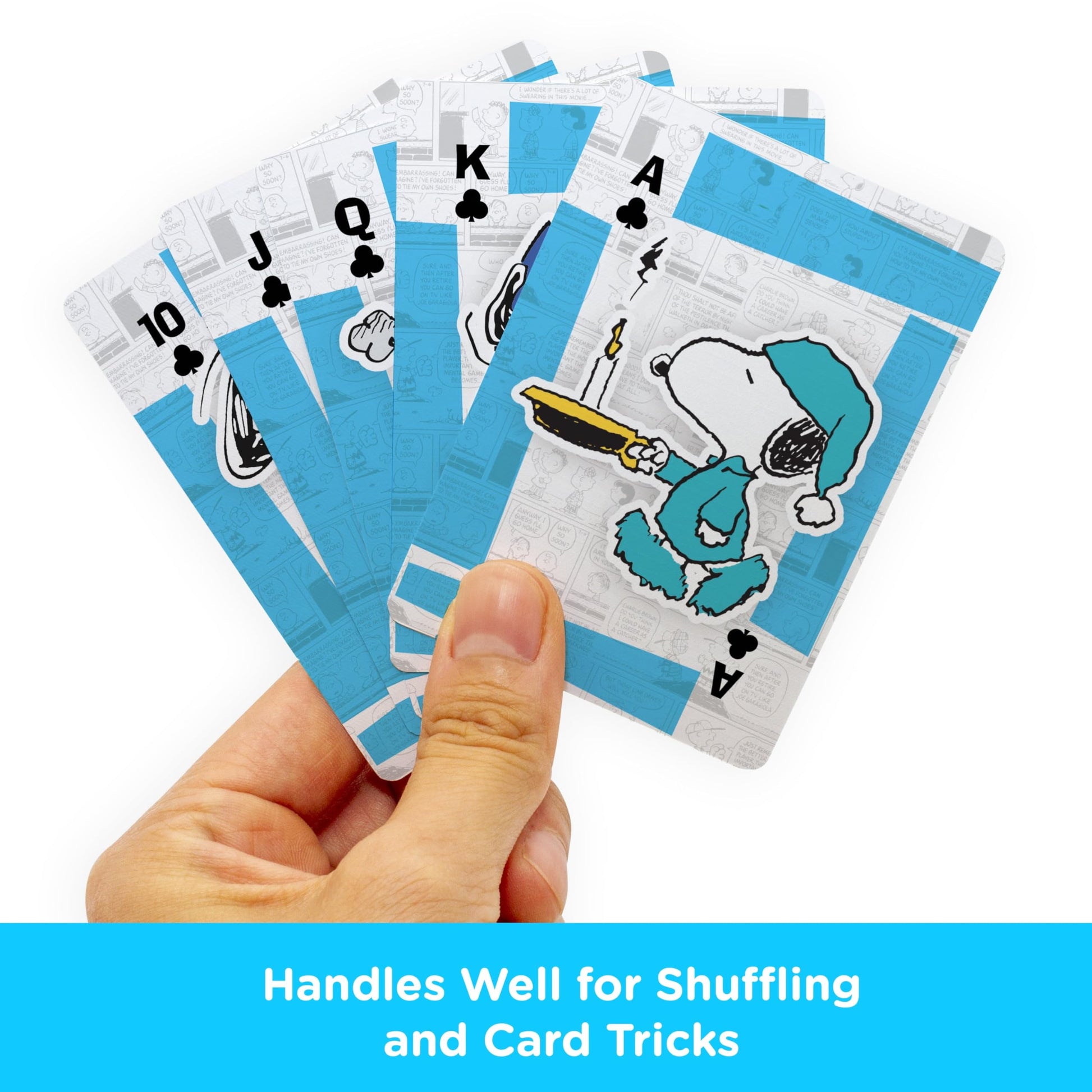 AQUARIUS Peanuts Snoopy Playing Cards - Snoopy Themed Deck of Cards for Your Favorite Card Games - Officially Licensed Peanuts Merchandise