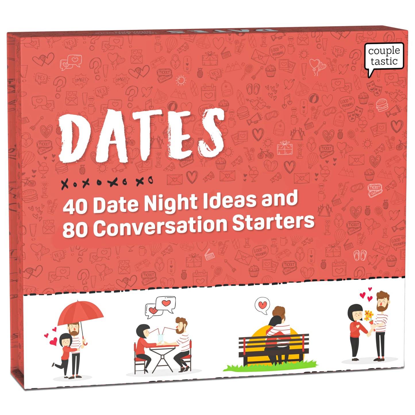 C + C FÜR PAARE Chatty Date Night Ideas for Couples - Couples Card Game with 120 Cards - Adult Couples Games