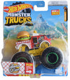 Hot Wheels Monster Trucks Buns of Steel, Plus Connect and Crash Car