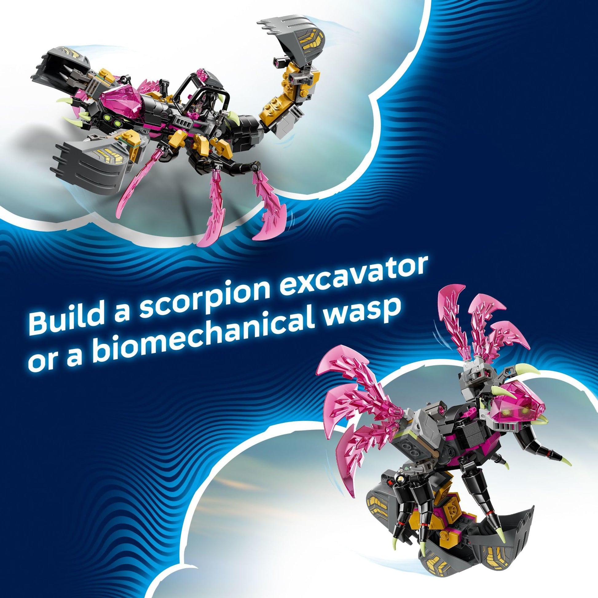 LEGO DREAMZzz Nightmare Scorpion Digger Building Toy for Boys & Girls - Pretend Play Set for Kids, Ages 7+ - with 2 Build Options, 3 Minifigures