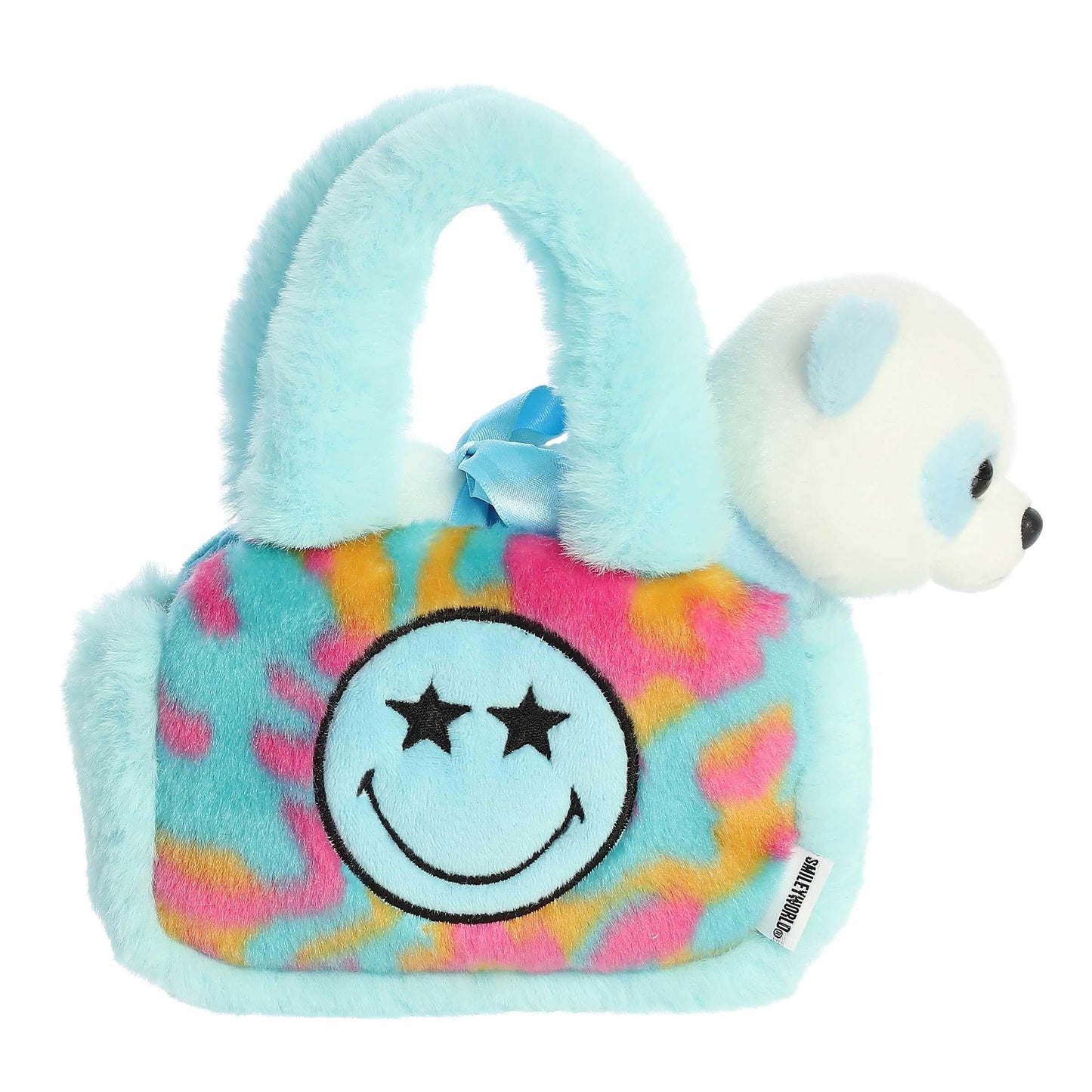 Aurora® Vibrant SmileyWorld® Fancy Pals™ Star Eyes Stuffed Animal - Eye-Catching Designs for Retro Decor - Toys for Bedrooms, Birthday Gifts,