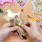 Catcan 23 PCS Foam Crowns Set, 16 PCS Princess Crowns & Sticker