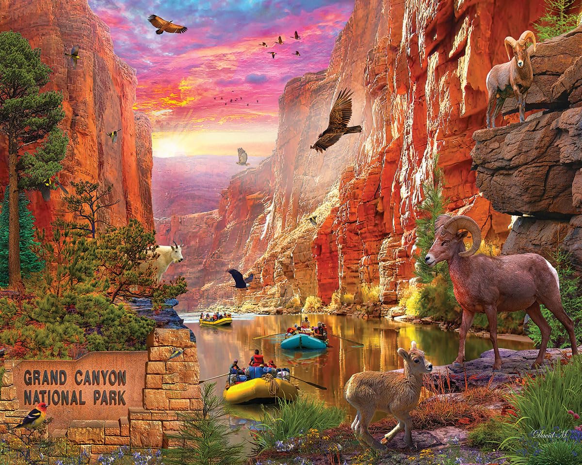 White Mountain 1000 Piece Jigsaw Puzzle, Grand Canyon National Park
