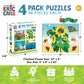 MasterPieces Eric Carle 4-Pack 100 Piece Jigsaw Puzzles - Jigsaw Puzzle with Vibrant Artwork and Durable Pieces - Fun Family Activity, Brain