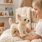 Tiny Heart Cute Chihuahua Stuffed Animal, Dog Plush Toy 10inch Puppy Super Soft Realistic Chihuahua Plush Home Decor Gifts for Kids Boys and Girls