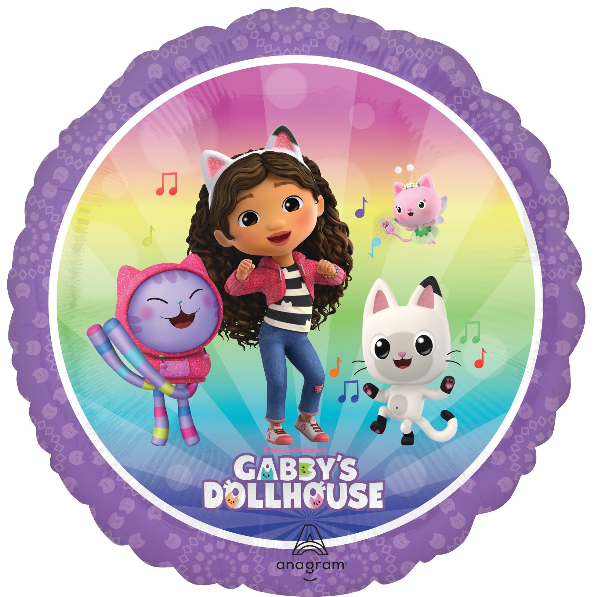 Gabby Birthday Party Supplies Cats and Dollhouse 6pc Balloons Decorations
