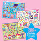 Craft-Tastic - Enchanted Sticker Playhouse - Wall-Sized Sticker Fun - Repositionable Stickers - for Ages 3+