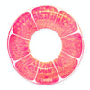 Coconut Float: Pink Grapefruit Glitter - 42" Pool Float Ring, Inflatable, Anti-Leak, Durable, Party Water Accessory