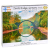 Twin Spring Goods 1000 Piece Jigsaw Puzzle for Adults Devil's Bridge Rakotzbrucke Germany Autumn Landscape Large Pieces Relaxing Nature Scenery Gift