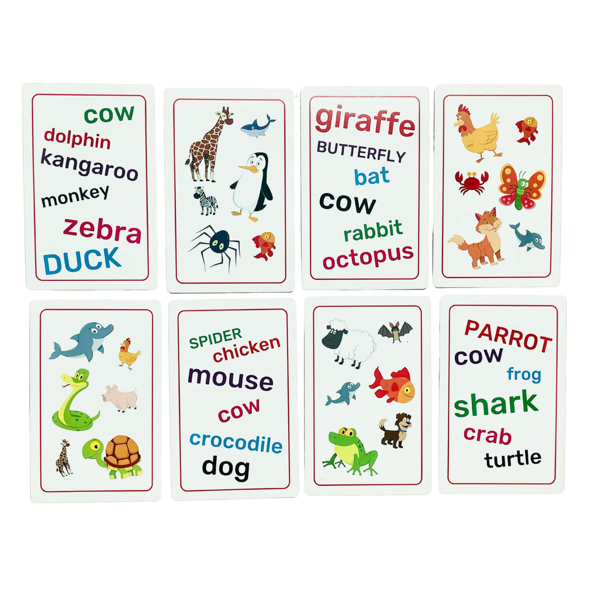 Blue Orange Super Genius Animals - Tabletop Card Game, Fun Flash Card Concentration Matching Game for Kids, Ages 6+, 1-6 Players, Teacher Approved