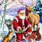 SUNSOUT INC - Santa's Menagerie - 1000 pc Jigsaw Puzzle by Artist: Marcello Corti - Finished Size 20" x 27" Christmas - MPN# 60661