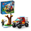LEGO City 4x4 Fire Engine Rescue Truck 60393, Toy for 5 Plus Year Old Boys & Girls, Set with Water Element Launcher, Firefighter Minifigure and Cat