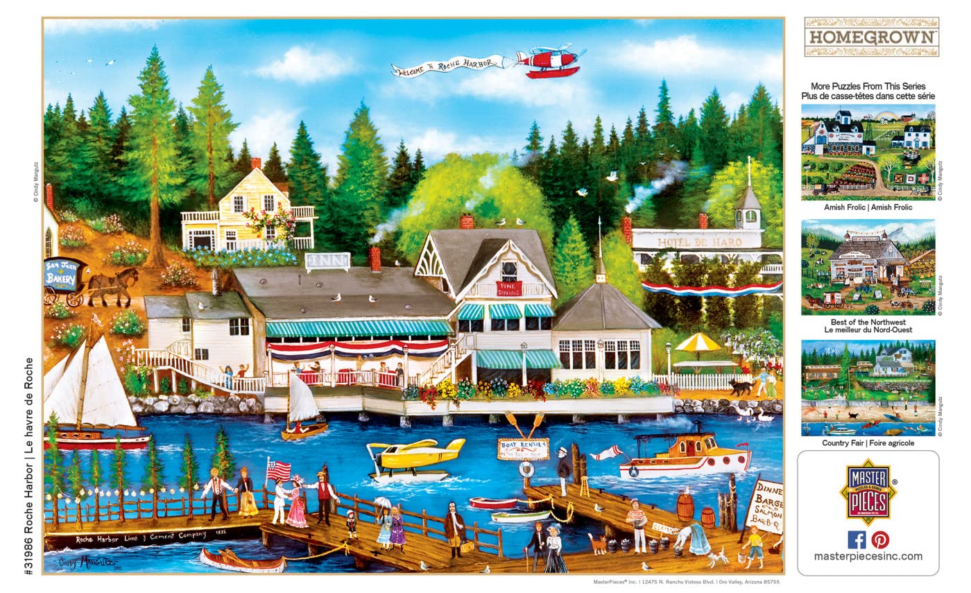 Masterpieces 750 Piece Jigsaw Puzzle for Adults and Family - Roche Harbor - 18"x24"