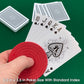 CHH Royal 100% Plastic Standard Poker Size Playing Cards - 3.5" x 2.5" with Protective Cases - Durable and Washable - Professional Casino Size - 12