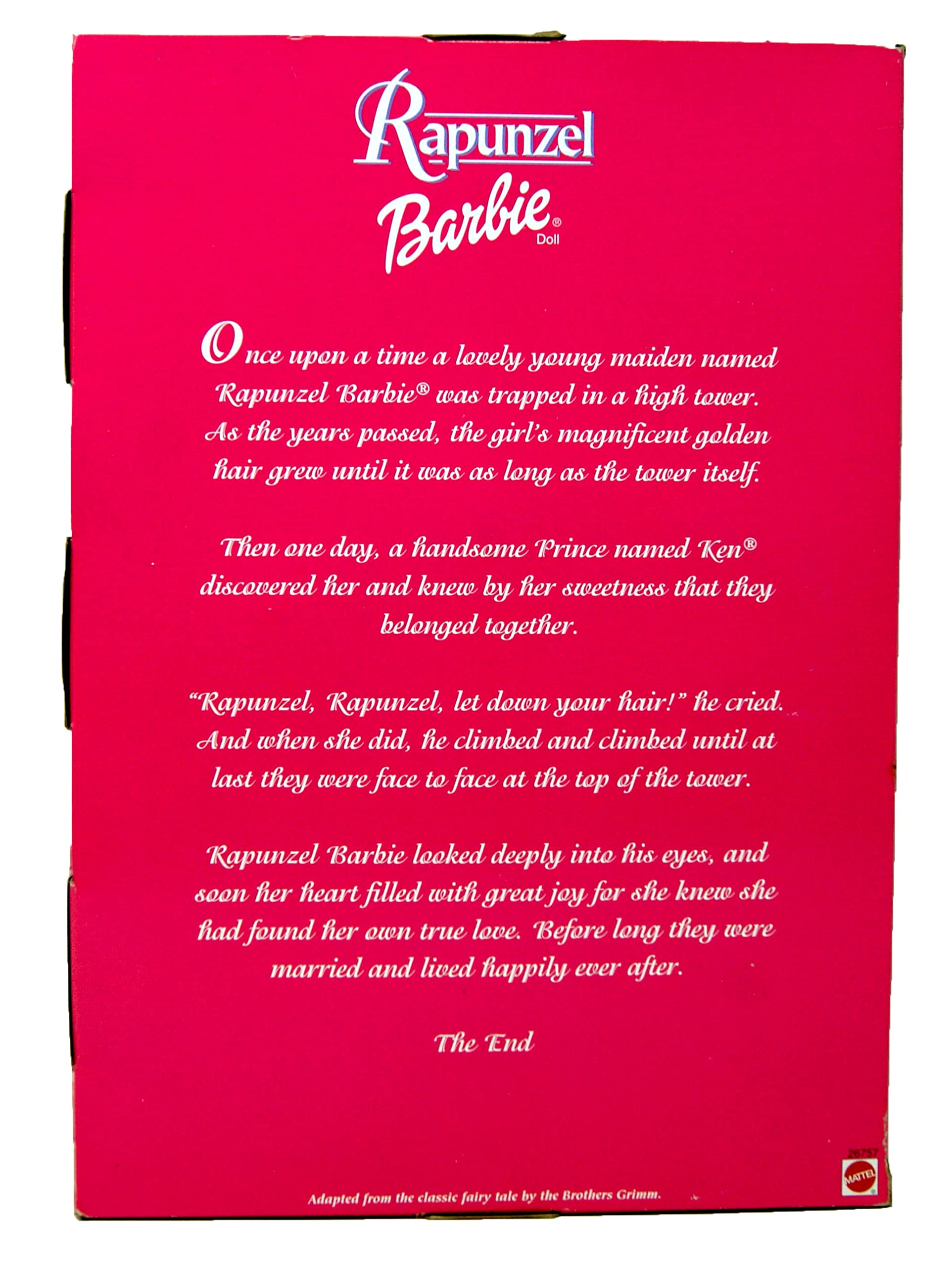 Barbie Rapunzel Pink Gown with Gold Glitter Pink Crown