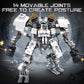 HIGH GODO Ghost Killer Mech Robot Transforming Building Blocks Set for Adults, City Warrior Justice Hero Soldier Mech Model Building Kit, Cool