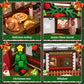 Christmas Gingerbread House Building Block for Girls Age 12+ with LED Lights, Christmas Village House Blocks Set with Christmas Tree and Train