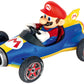 Carrera Pull & Speed 15813018 Official Licensed Kids Mario Kart Toy Car Pull Back Vehicle for Ages 3 and Up - Mach 8 Mario/Mach 8 Luigi