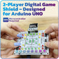 amomii Neon Tennis Soldering Practice Kit for Arduino UNO, 2-Player Game