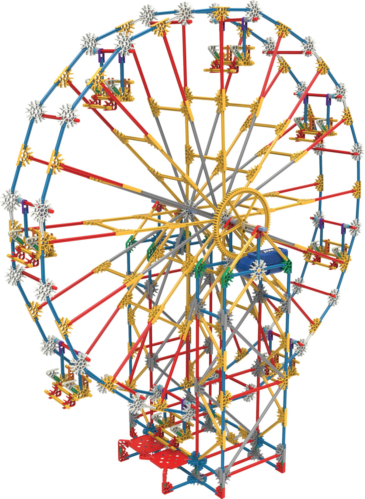 K'NEX - 3-in-1 Classic Amusement Park Building Set - 744 Pieces, Motorized, Kid Construction Set‚ Ages 9+