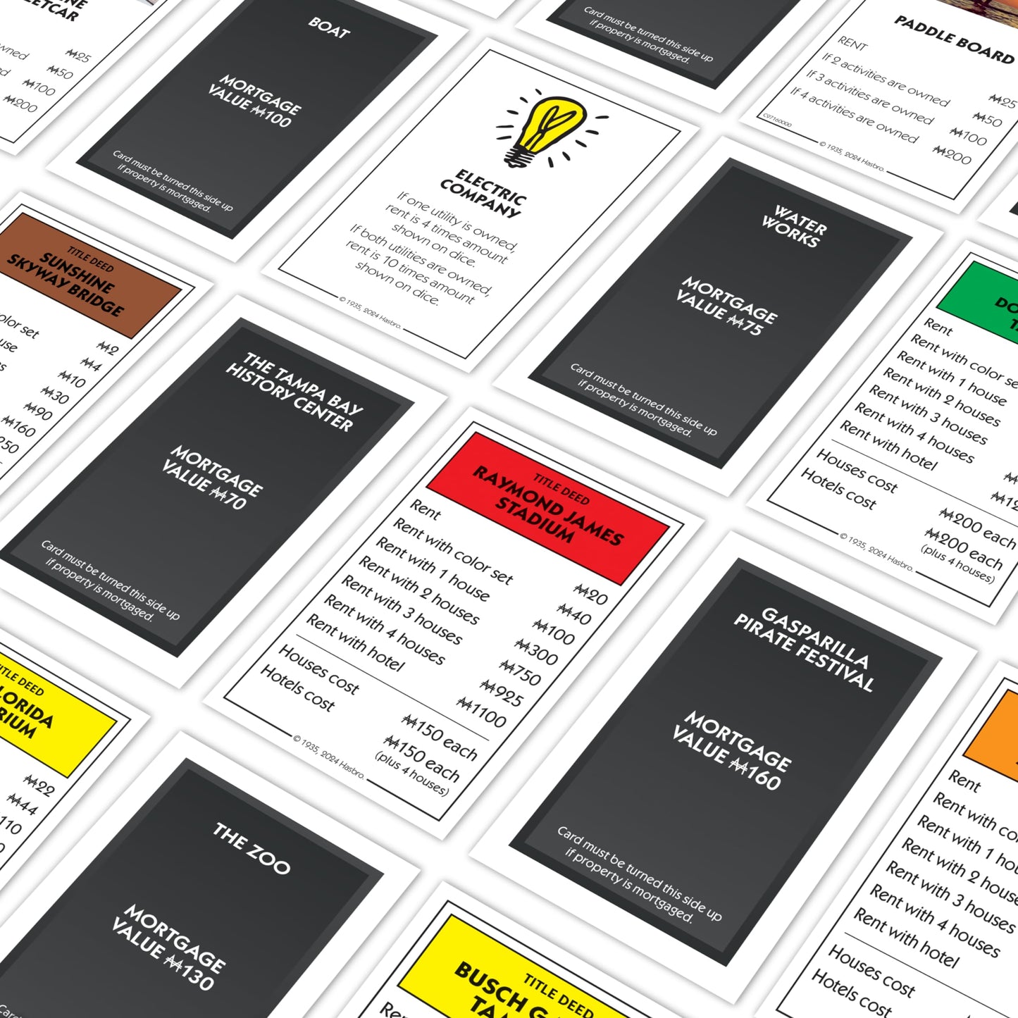 Monopoly Board Game Tampa Edition: 2-6 Players Family Board Games for Kids and Adults, Board Games for Kids 8 and up, for Kids and Adults, Ideal