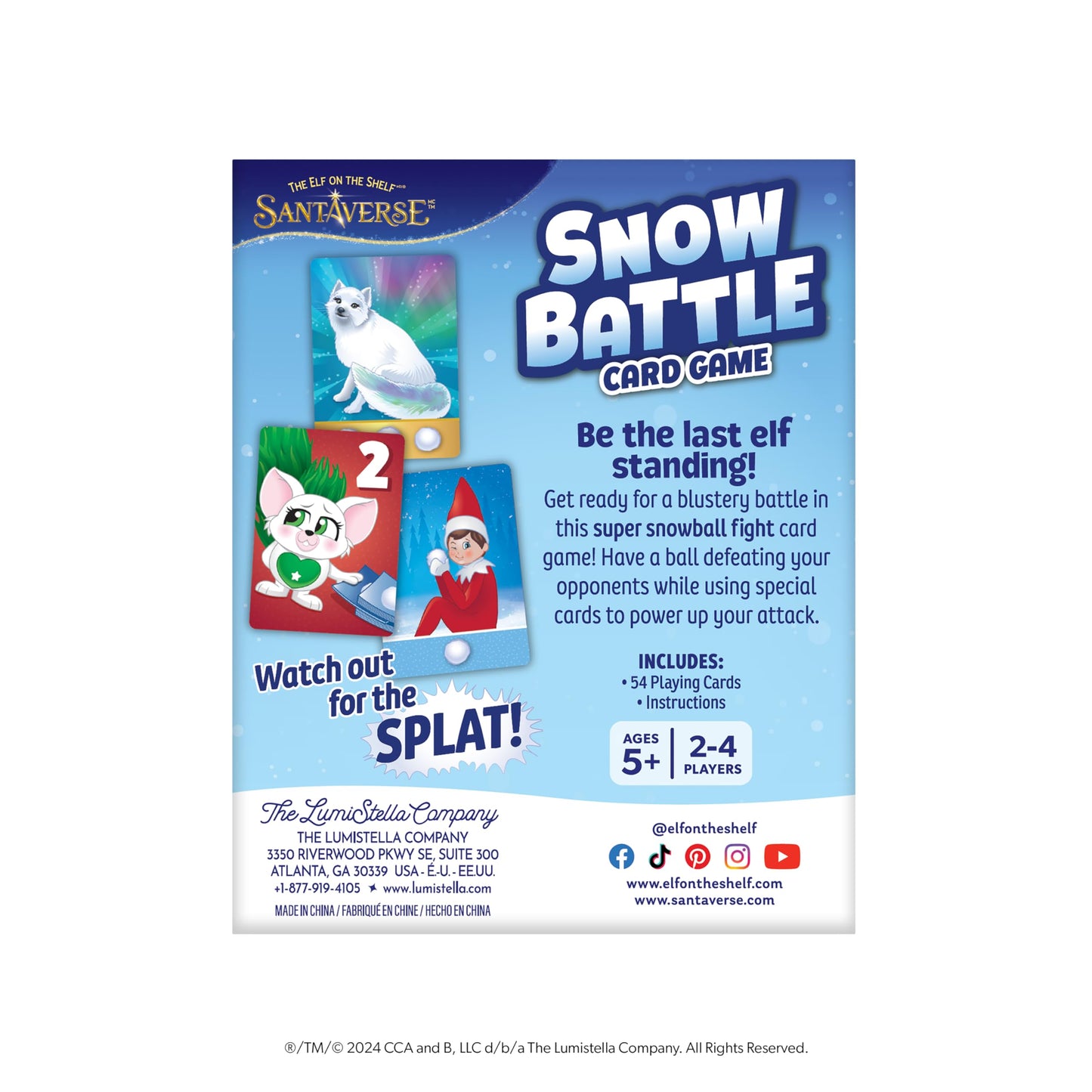 The Elf on the Shelf: Snow Battle Card Game