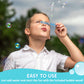 SYNCFUN 128oz Bubble Solution with Small Wand, Concentrated Solution Refills for Bubble Machine, Wands, Blower, Easter