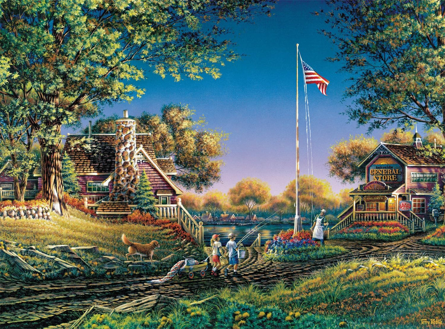Buffalo Games - Terry Redlin - Good Morning, America! - 1000 Piece Jigsaw Puzzle for Adults -Challenging Puzzle Perfect for Game Nights - Finished