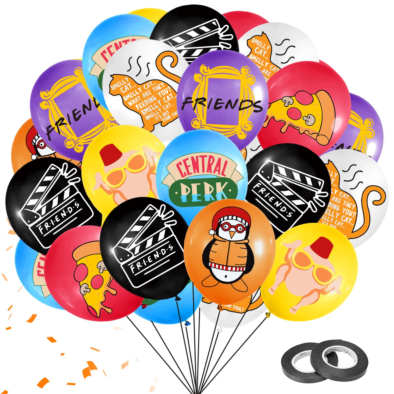 49Pcs Friends Themed Party Decorations Balloons Friends Party Decorations Friends TV Show Decorations Friends Bachelorette Party Decor Friends Party