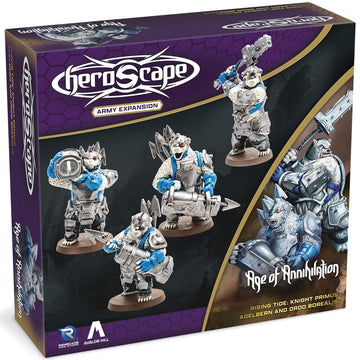 Renegade Game Studios Heroscape Age of Annihilation Knight Primus Adelbern & Ordo Borealis Army Expansion Board Game