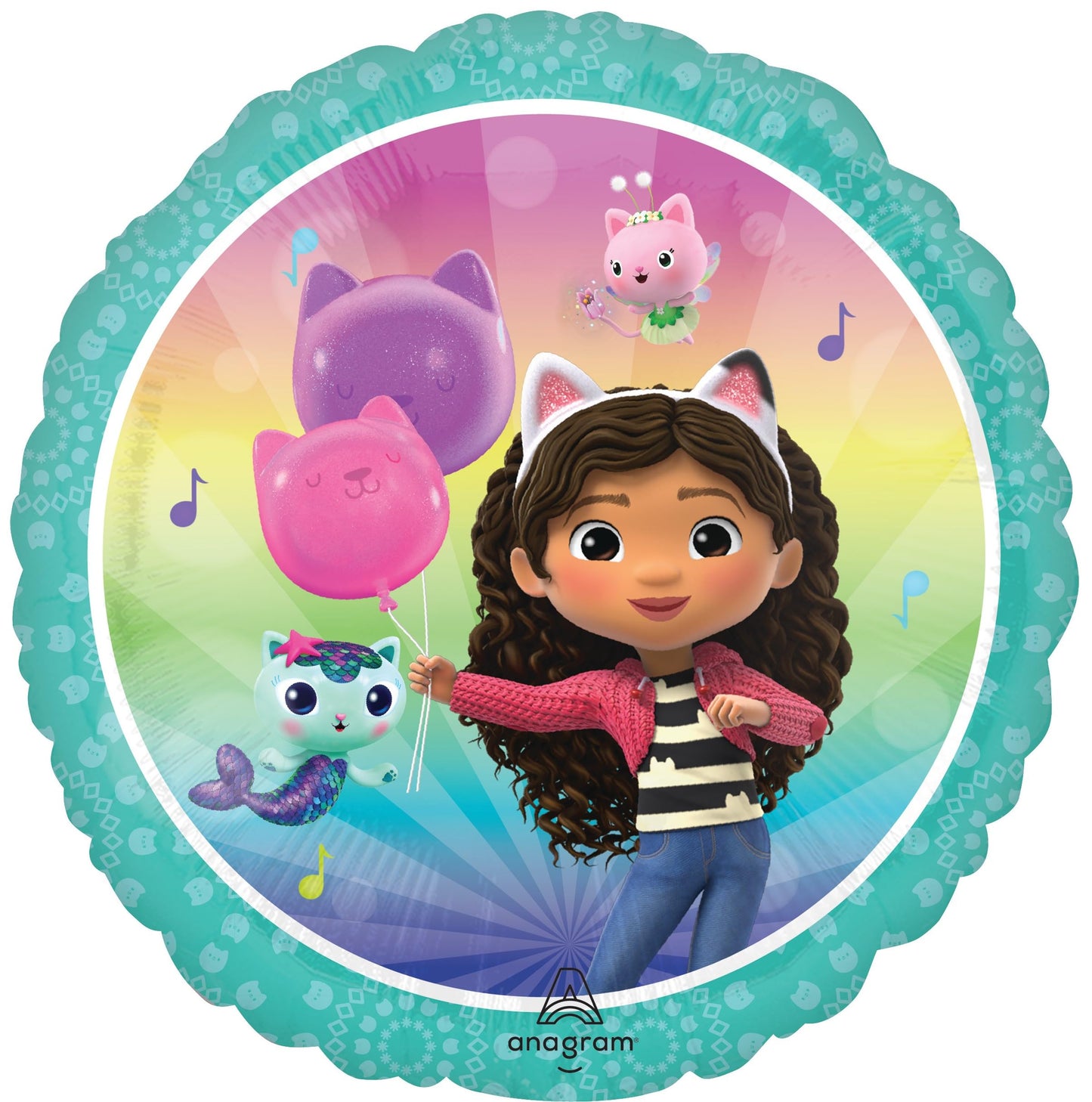 Gabby Birthday Party Supplies Cats and Dollhouse 6pc Balloons Decorations