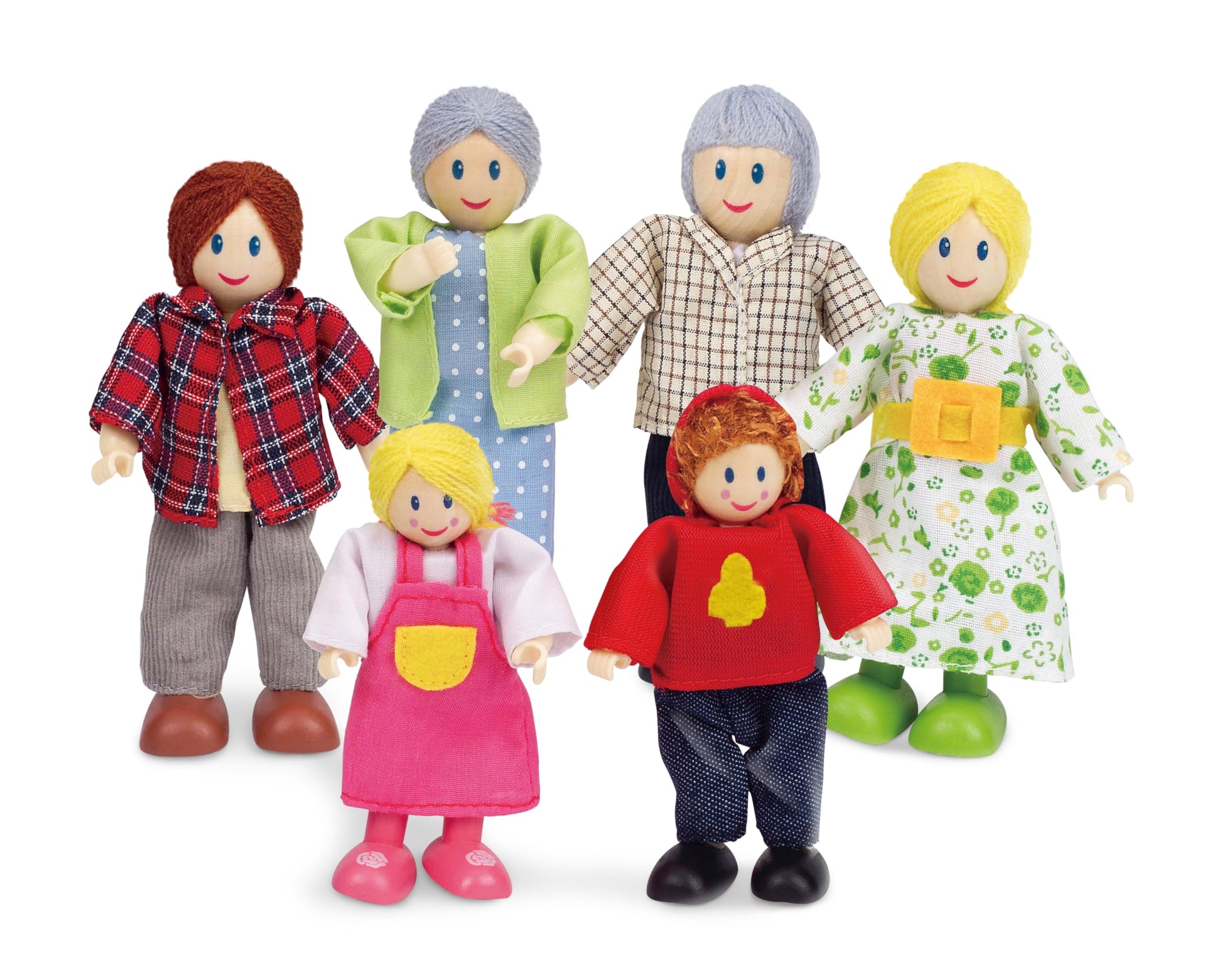 Hape Happy Family Dollhouse Set Award Winning Doll Family Set, Unique Accessory for Kid’s Wooden Dolls House.