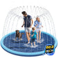 Non-Slip Splash Pad for Kids and Dog, 80" Extra Large Baby Play Mat, Dog Pool Toys, Thicken Sprinkler Pool Summer Outdoor Water Toys for Ages 3-12