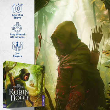 Thames & Kosmos The Adventures of Robin Hood | Cooperative Story-Driven Family Board Game | Free-Movement Mechanic | 2-4 Players | Ages 10+ | By