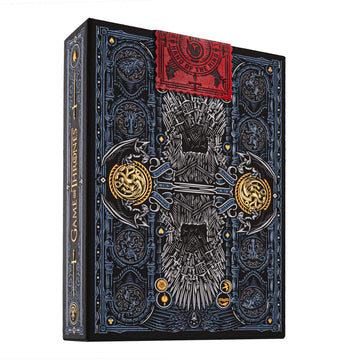 theory11 Game of Thrones Premium Playing Cards, Poker Size Standard Index, Black