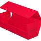 Ultimate Guard Arkhive 400+, Deck Case for 400 Double-Sleeved TCG Cards, Red, Compatible with Boulders, Magnetic Closure & Microfiber Inner Lining