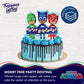 Treasures Gifted Officially Licensed PJ Masks Cake Topper - PJ Masks Birthday Party Supplies - PJ Masks Cake Decorations - PJ Mask Party Decorations