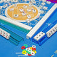 Gigeeei Mahjong Racks with Pushers and Bag - Set of 4 Clear Acrylic Tile Holders for American Mahjongg, Mahjong Accessories and Storage Bag
